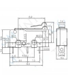 IC-163-4 Kısa Kancalı Paletli Micro Switch Lehim Bacak