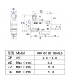 IC-176C Kısa Makaralı Micro Switch 220V 16A KW1-103-6
