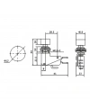 IC-176E Micro Switch Kırmızı Butonlu Ø12mm