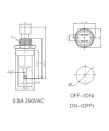 IC-177 Yeşil Diyafon Mini Buton 7mm PBS-105