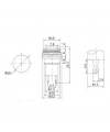 IC-179 Buton Ø10mm DS-316 Sarı