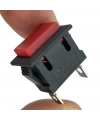 IC-180K-1 Kırmızı Dikdörtgen Yaylı Plastik Buton 2P PBS-101