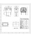 IC-180K-1 Kırmızı Dikdörtgen Yaylı Plastik Buton 2P PBS-101
