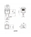 IC-180K Plastik Buton Yaylı 2P PBS15B Sarı