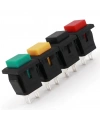 IC-180K Plastik Buton Yaylı 2P PBS15B Siyah