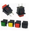IC-180K Plastik Buton Yaylı 2P PBS15B Siyah