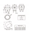 IC-180N Buton Plastik 22mm 12V 4P Kırmızı