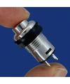 IC-185C Gümüş Buton Yuvarlak Plastik Kalıcı 12mm 2P