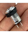 IC-185C Gümüş Buton Yuvarlak Plastik Kalıcı 12mm 2P