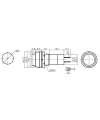 IC-186A Buton 12mm Kaliteli Kırmızı