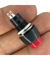 IC-190 Kırmızı Buton Yuvarlak Plastik Kalıcılı 10mm
