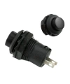 IC-191C (IC-186D) Buton Plastik Yaylı 12mm 2P DS-227 Siyah