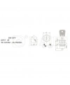 IC-195C Anahtarlı Switch 0-1 Ø19mm K19-02-201
