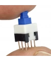 IC-196 6 Pinli Bacaklı Kalıcılı Yaylı Push Buton 7x7mm