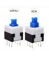 IC-197 6 Pinli Bacaklı Yaylı Push Buton 7x7mm