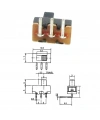 IC-206 Slide Switch On-Off 3P 90° Pcb