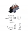 IC-208A Slide Switch On-Off-On 6P