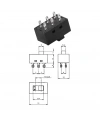 IC-210 Slide Switch 0-1 Plastik Lehim Bacak 6P