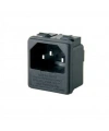 IC-213A C14 Power Soket Erkek Şase Kulaksız (Sigorta Yuvalı)