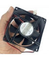 IC-216 Kare Fan 80x80x25mm 12V DC 2 Kablo