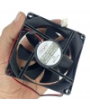 IC-216A Kare Fan 80x80x25mm 24V DC 2 Kablo