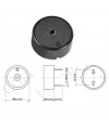 IC-220 23mm Devreli Buzzer Piezo 12-24V DC