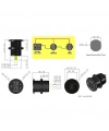 IC-231E Pano Uçlu Volt-Ampermetre 28mm