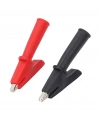 IC-243A 4mm Banana Jak Girişli Krokodil WD1096 Siyah Kırmızı Set