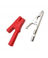 IC-243A 4mm Banana Jak Girişli Krokodil WD1096 Siyah Kırmızı Set