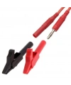 IC-243B 4mm Banana Jak Girişli Krokodil 55mm 2li Set (Kırmızı ve Siyah)