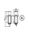 IC-246B-6 Çakmak ve Şase Soket 12V 10A