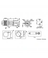 IC-258A DC Jak Üstten Somunlu 2.1mm Ø8mm