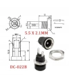 IC-258B 2.1mm DC Somunlu Korumalı Jak 8mm