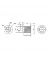 IC-258C DC Jak 2.1mm İçi Metal Ø12mm