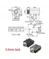 IC-259 Stereo Şase 3.5mm Jak Konnektör Somunlu