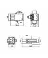 IC-261J-0 JST SM 2P Kablolu Konnektör Takım