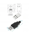 IC-264A USB A Tip Seyyar Kapaklı Erkek USB Soketi