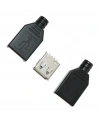 IC-265F USB A Tip Seyyar Kapaklı Dişi USB Soketi