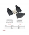 IC-265F USB A Tip Seyyar Kapaklı Dişi USB Soketi