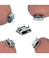 IC-266A-1 Micro USB Konnektör Mikro USB Soket 4 Şase 5 Pin
