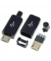 IC-266A-5 Erkek Micro USB Konnektör Seti Şarj Kablo Soketi