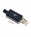 IC-266A-5 Erkek Micro USB Konnektör Seti Şarj Kablo Soketi