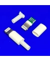 IC-266B-2 Erkek iphone Lightning Şarj Soketi Kablo Tipi Konnektör Seti