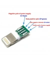 IC-266B-2 Erkek iphone Lightning Şarj Soketi Kablo Tipi Konnektör Seti