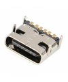 IC-266B-3 Dişi Type-C Soket USB-C Konnektör Şase 6 Pin