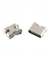 IC-266B-3 Dişi Type-C Soket USB-C Konnektör Şase 6 Pin