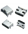 IC-266B-3 Dişi Type-C Soket USB-C Konnektör Şase 6 Pin