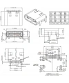 IC-266B-4 Dişi Type-C Soket USB-C Konnektör Şase 16 Pin
