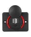 IC-266C-2 Pano Tip İkili USB Kulaklı - Şarj Soketi