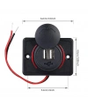 IC-266C-2 Pano Tip İkili USB Kulaklı - Şarj Soketi